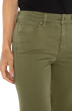 Liverpool Los Angeles Jeans|Bootcut & Flares-HANNAH FLARE WITH WIDE HEM Spanisholive