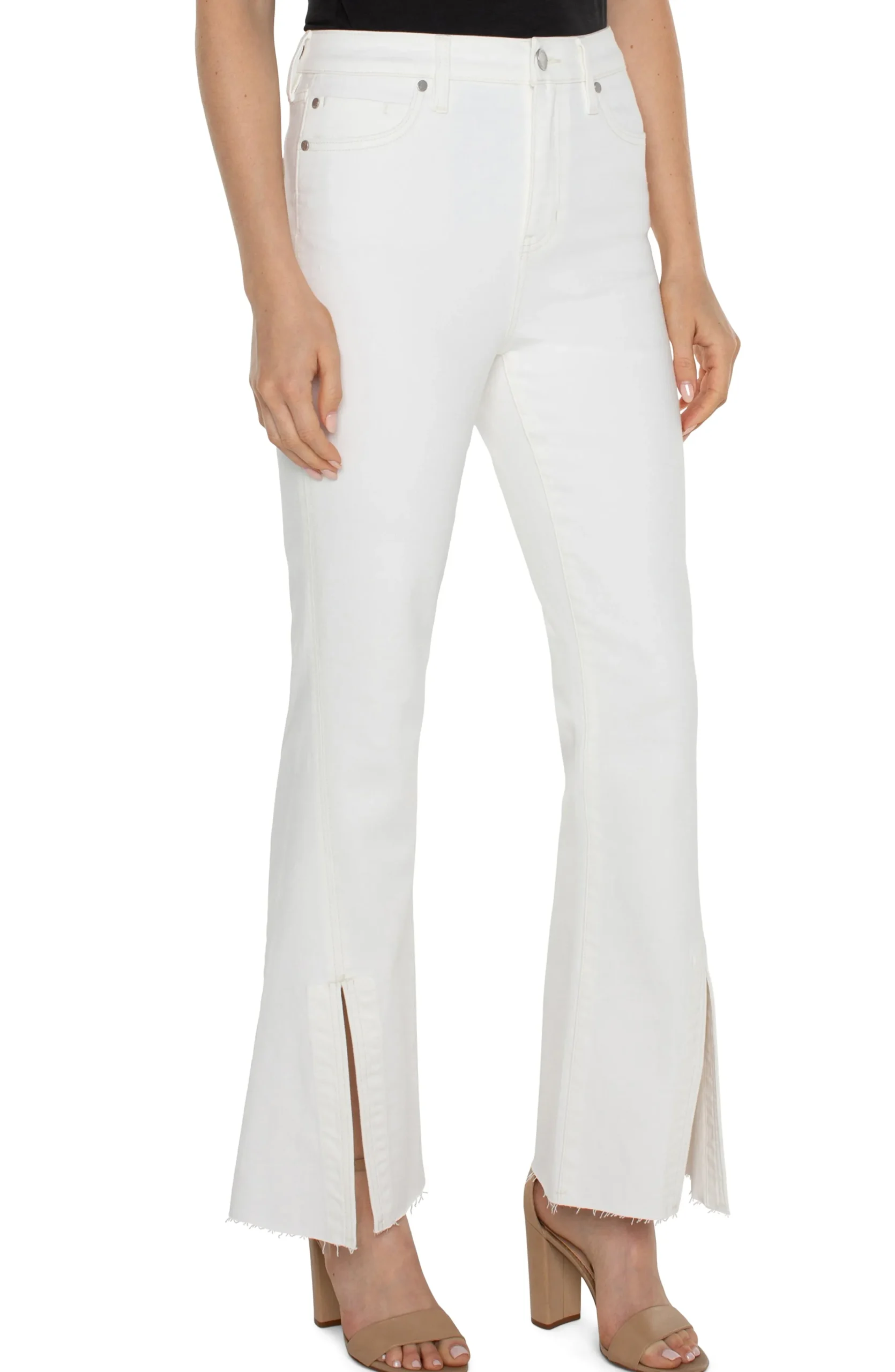 Liverpool Los Angeles Jeans|Bootcut & Flares-HANNAH HI-RISE ECO FLARE Bonewhite