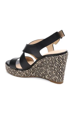 Liverpool Los Angeles Wedges & Espadrilles-HILLS ANKLE STRAP PLATFORM WEDGE Black