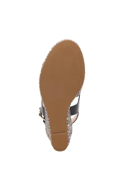Liverpool Los Angeles Wedges & Espadrilles-HILLS ANKLE STRAP PLATFORM WEDGE Black