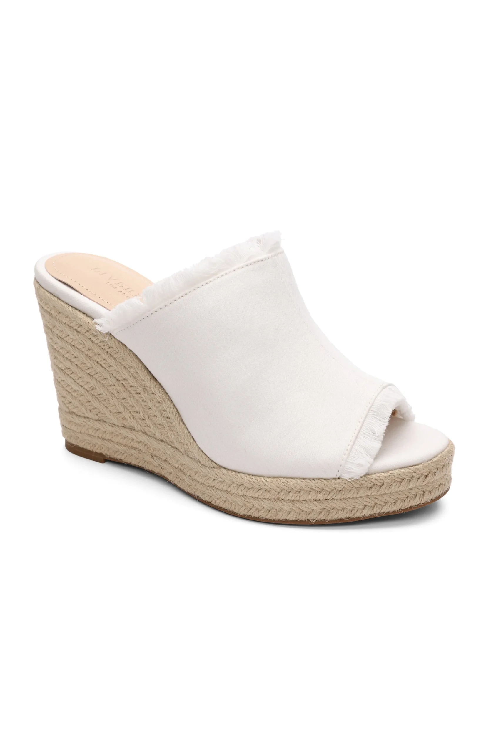 Liverpool Los Angeles Wedges & Espadrilles-HOLLYWOOD FRAY EDGE ESPADRILLE Ecru