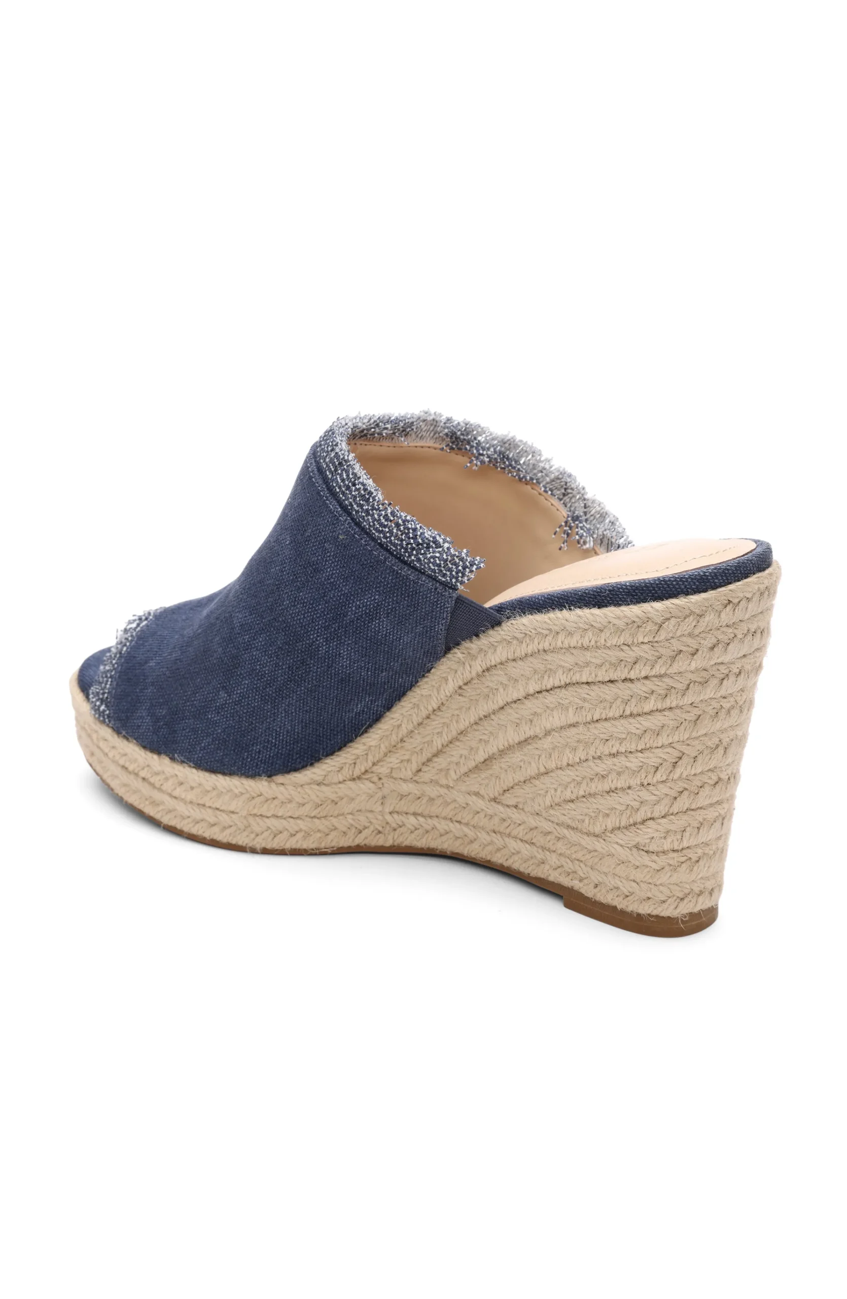 Liverpool Los Angeles Wedges & Espadrilles-HOLLYWOOD FRAY EDGE ESPADRILLE Indigo