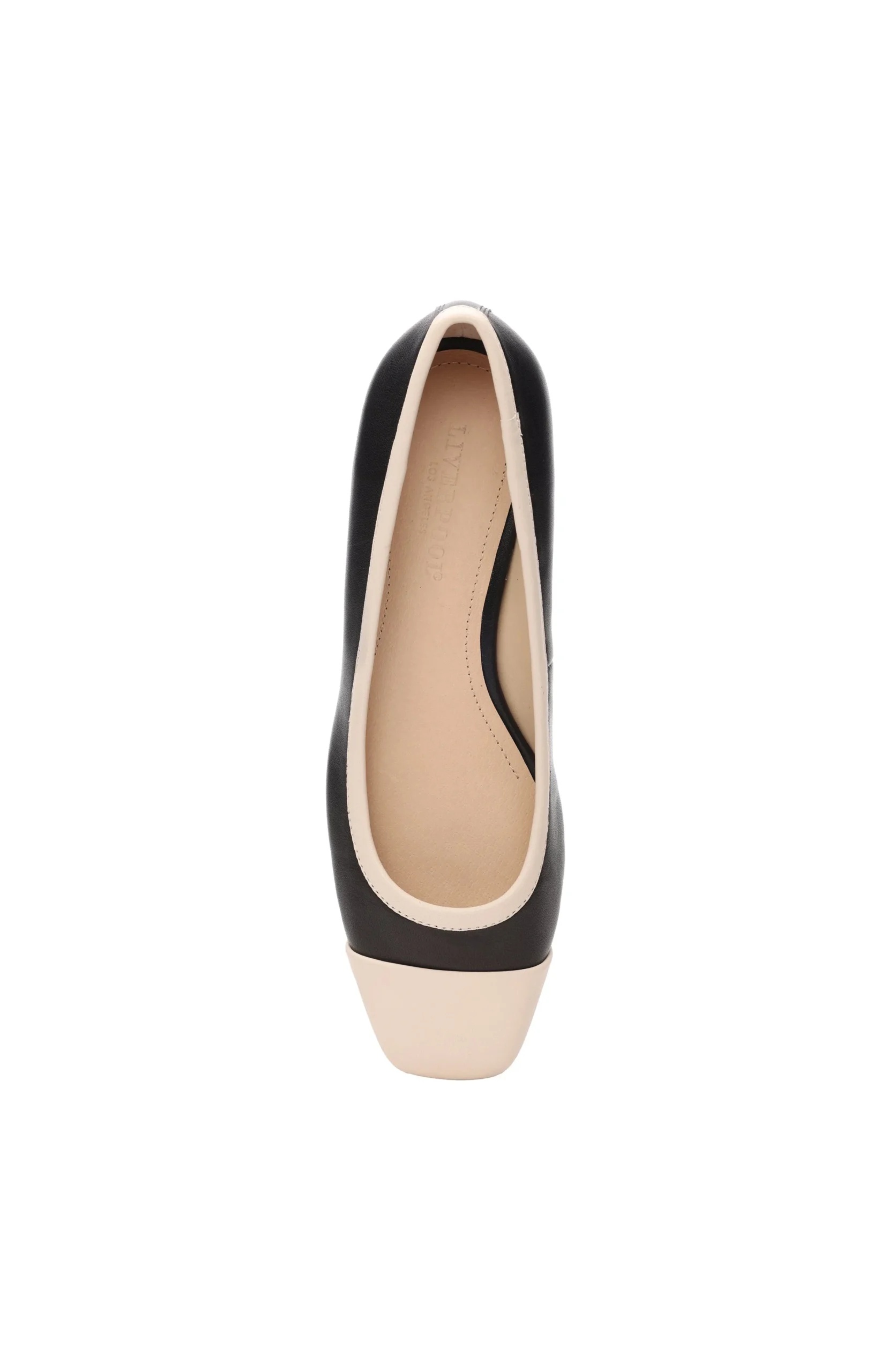 Liverpool Los Angeles Flats-IRVINE ROUNDED TOE SLIP ON WITH BLOCK HEEL Blackecru