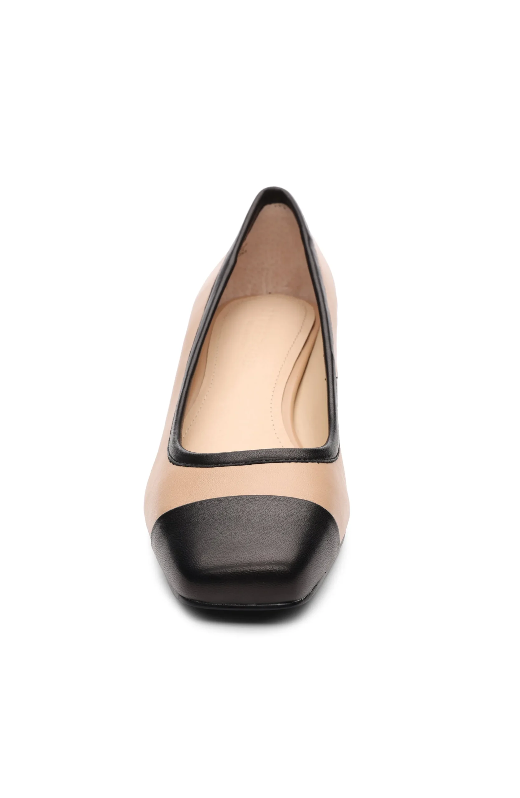 Liverpool Los Angeles Flats-IRVINE ROUNDED TOE SLIP ON WITH BLOCK HEEL Nudeblack