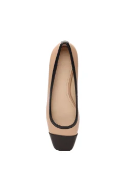 Liverpool Los Angeles Flats-IRVINE ROUNDED TOE SLIP ON WITH BLOCK HEEL Nudeblack
