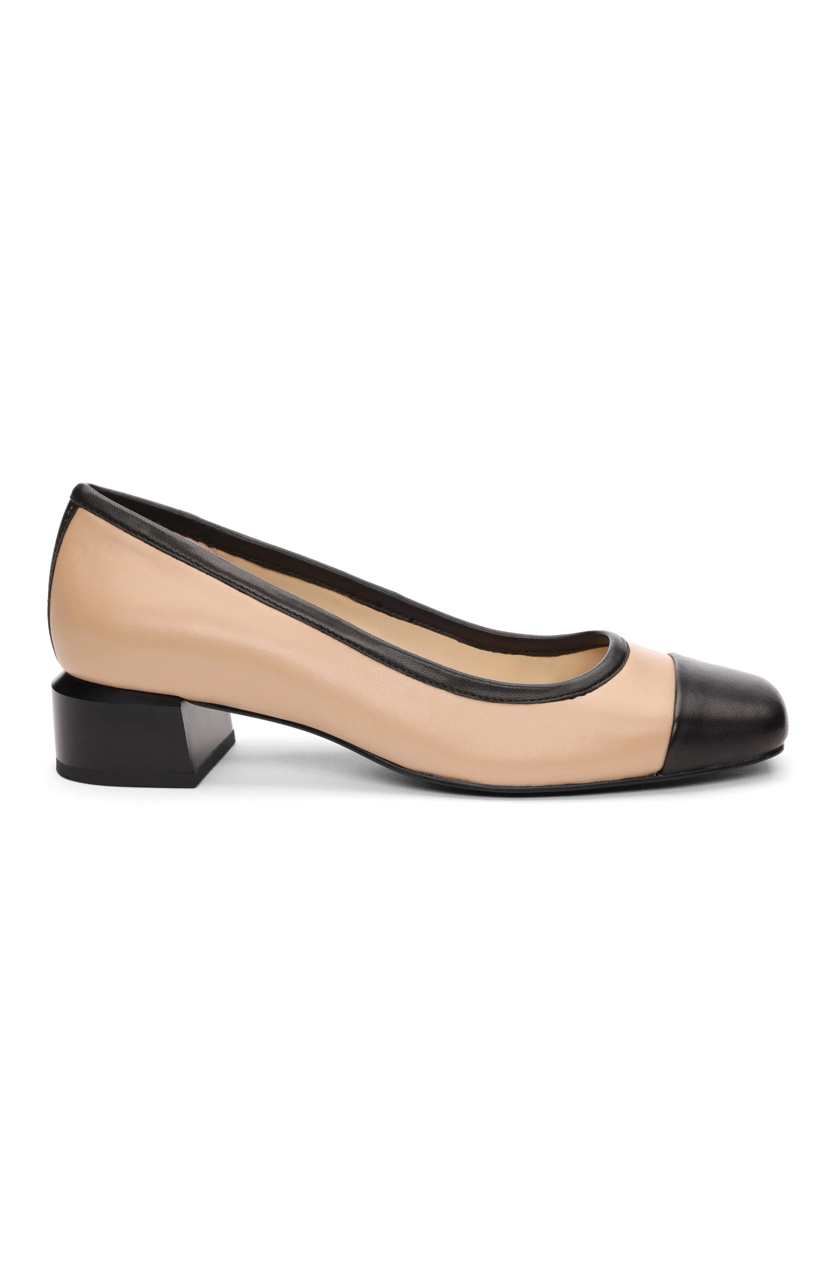 Liverpool Los Angeles Flats-IRVINE ROUNDED TOE SLIP ON WITH BLOCK HEEL Nudeblack