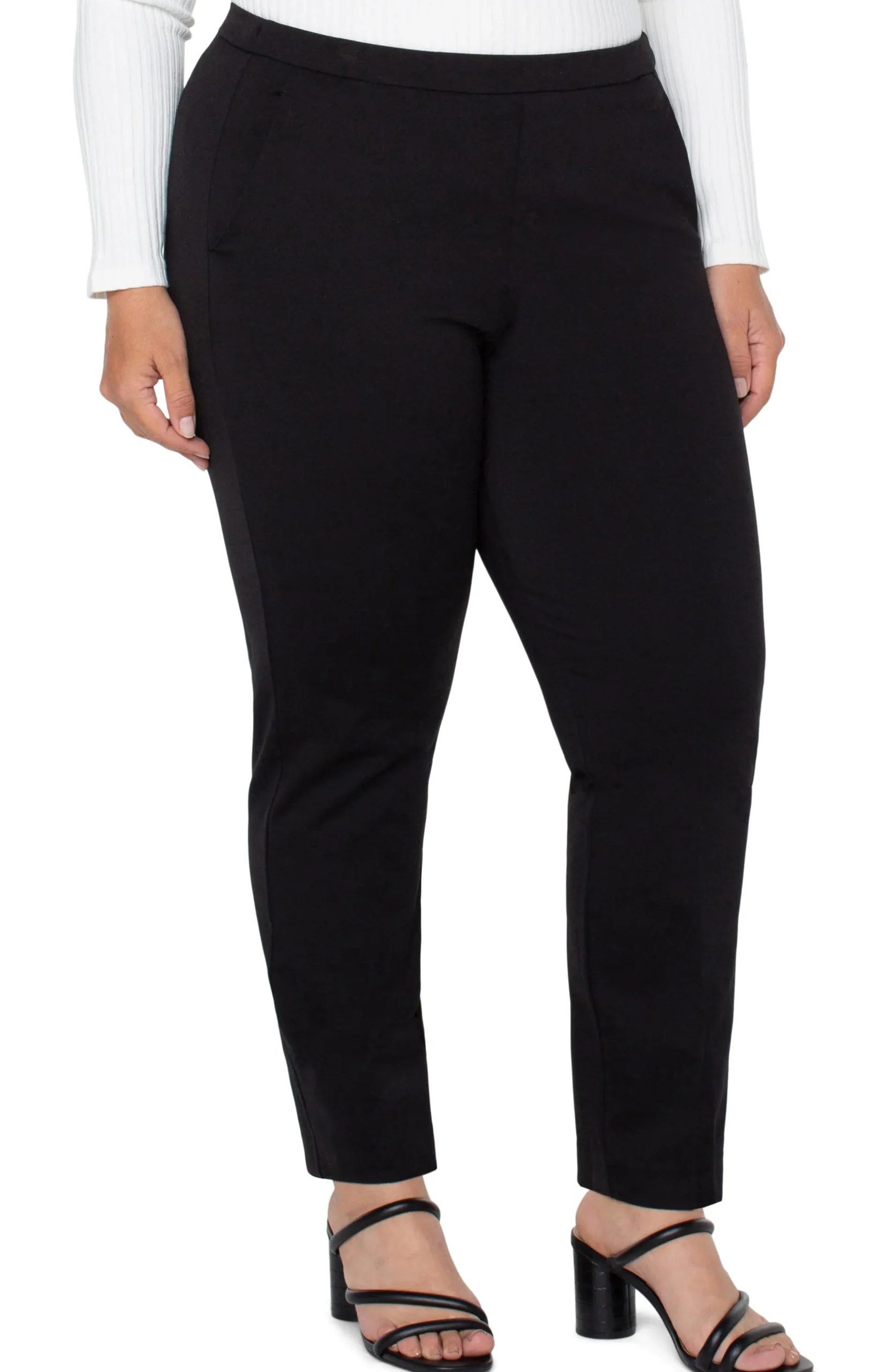 Liverpool Los Angeles Pants-KAYLA PULL-ON TROUSER Black