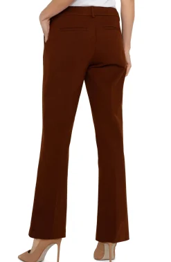 Liverpool Los Angeles Pants|Trousers-KELSEY FLARE TROUSER Richmahogany