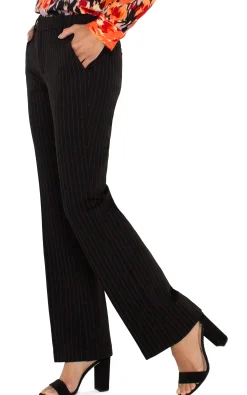 Liverpool Los Angeles Pants|Trousers-KELSEY FLARE TROUSER Blackwhitepinstripe