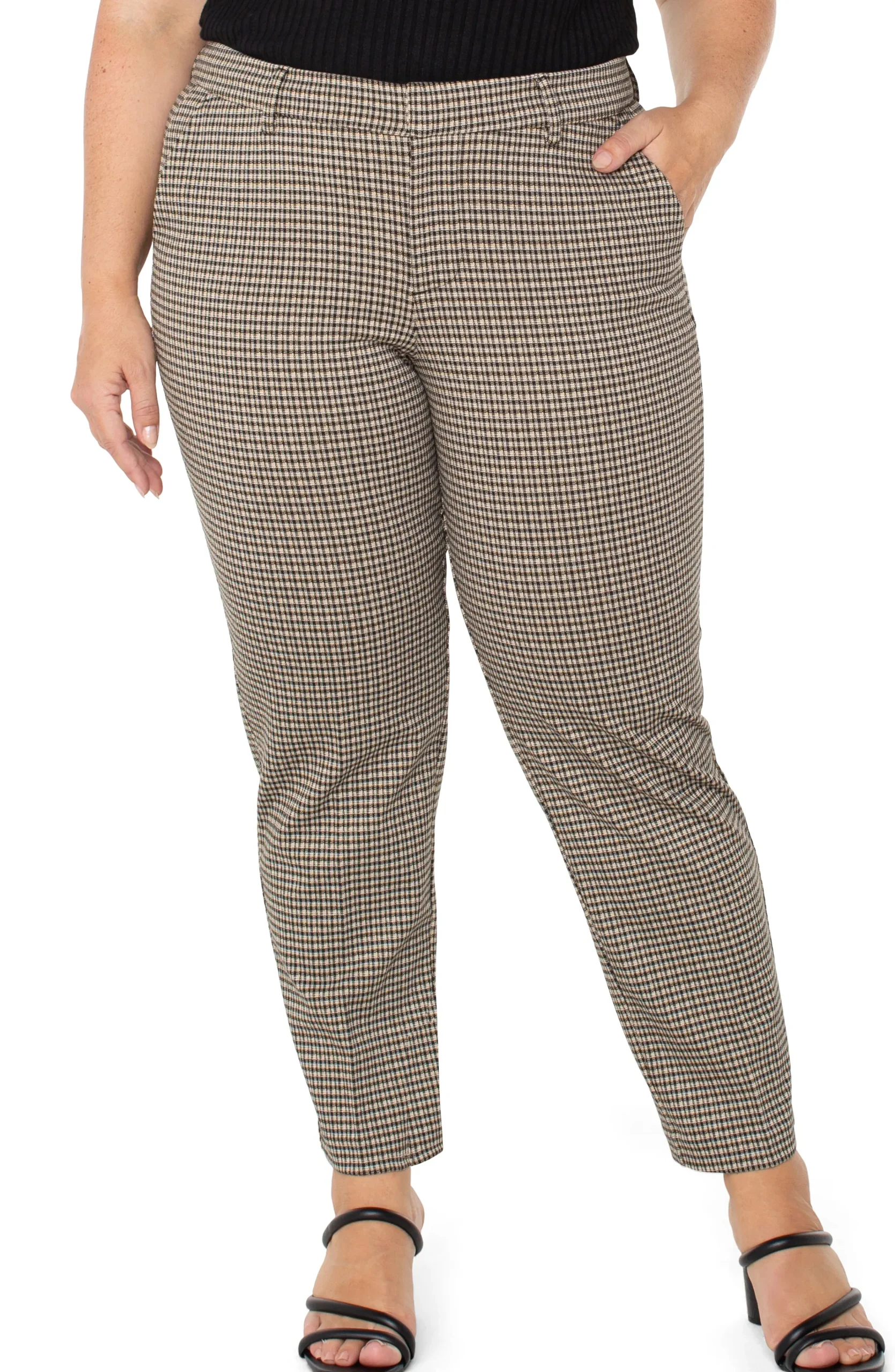 Liverpool Los Angeles Pants-KELSEY KNIT TROUSER Blacktancheck