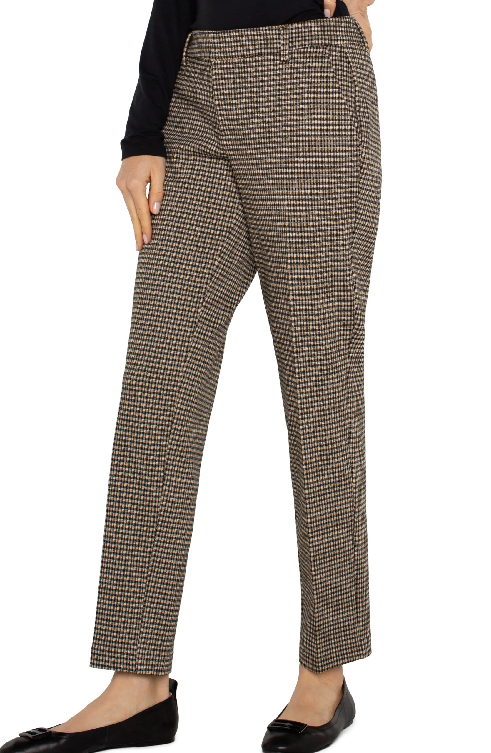 Liverpool Los Angeles Pants|Trousers-KELSEY KNIT TROUSER Blacktancheck