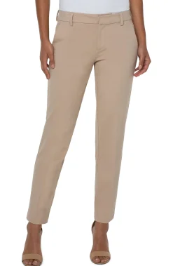 Liverpool Los Angeles Trousers|Pants-KELSEY KNIT TROUSER SUPER STRETCH Biscuittan
