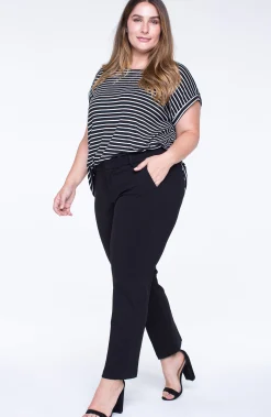 Liverpool Los Angeles Pants-KELSEY TROUSER SUPER STRETCH Black