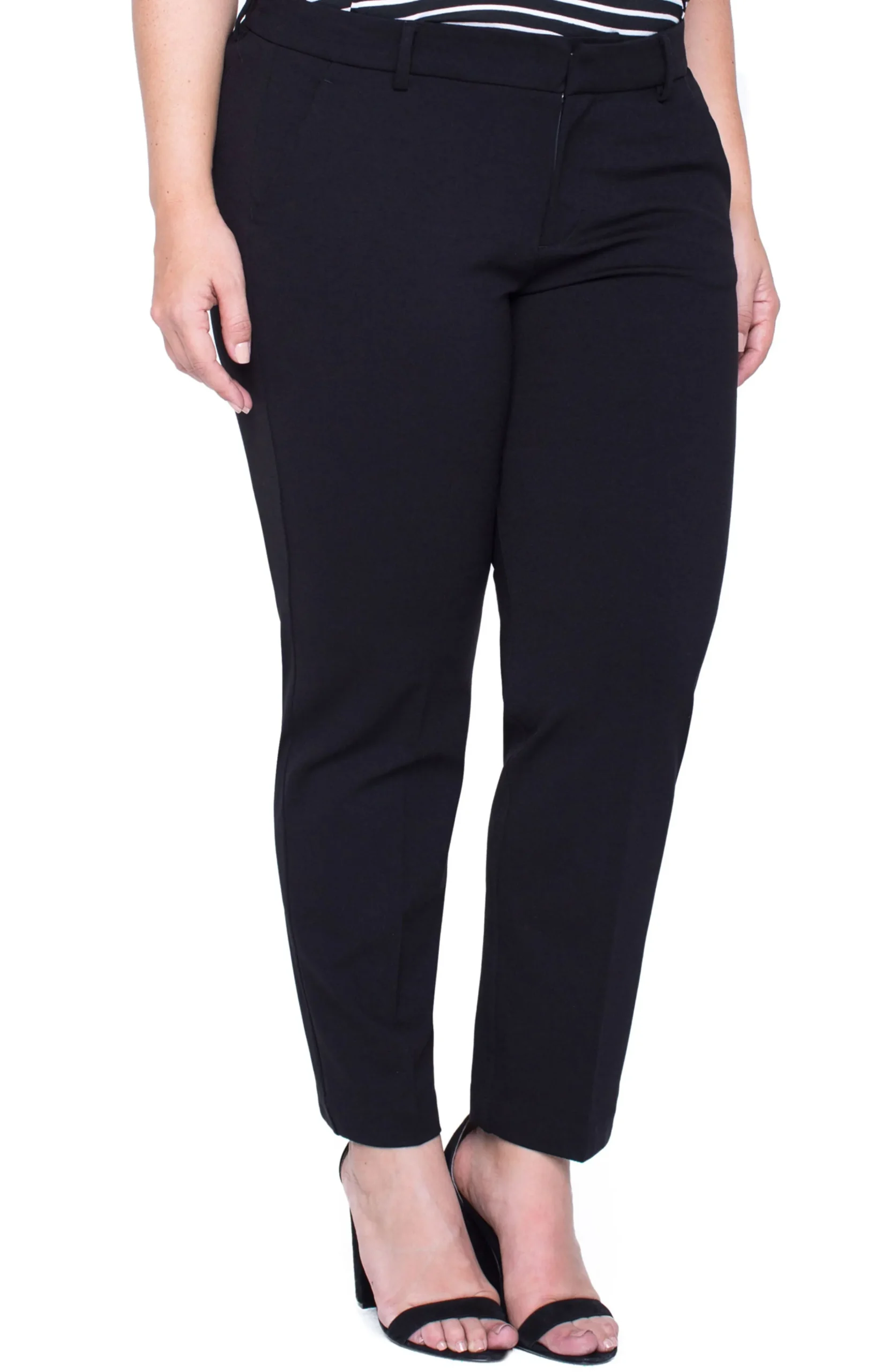 Liverpool Los Angeles Pants-KELSEY TROUSER SUPER STRETCH Black