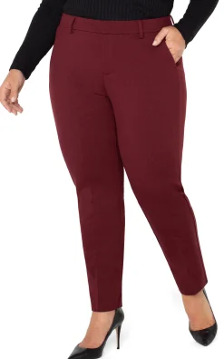 Liverpool Los Angeles Trousers|Pants-KELSEY TROUSER SUPER STRETCH Bordeaux