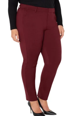 Liverpool Los Angeles Trousers|Pants-KELSEY TROUSER SUPER STRETCH Bordeaux