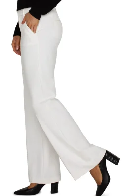 Liverpool Los Angeles Trousers-KELSEY WIDE LEG TROUSER Vintagewhite