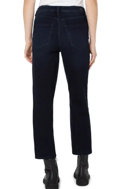 Liverpool Los Angeles Jeans|Straight-KENNEDY CROP HI-RISE WITH EXPOSED BUTTON FLY Piedmont