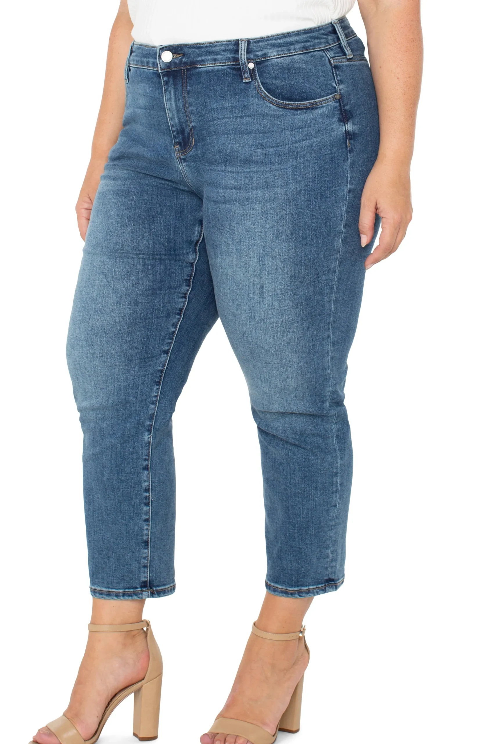 Liverpool Los Angeles Jeans-KENNEDY CROP STRAIGHT Mcallaster
