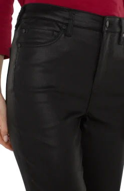 Liverpool Los Angeles Jeans|Straight-KENNEDY HI-RISE CROP STRAIGHT ECO Coatedblack