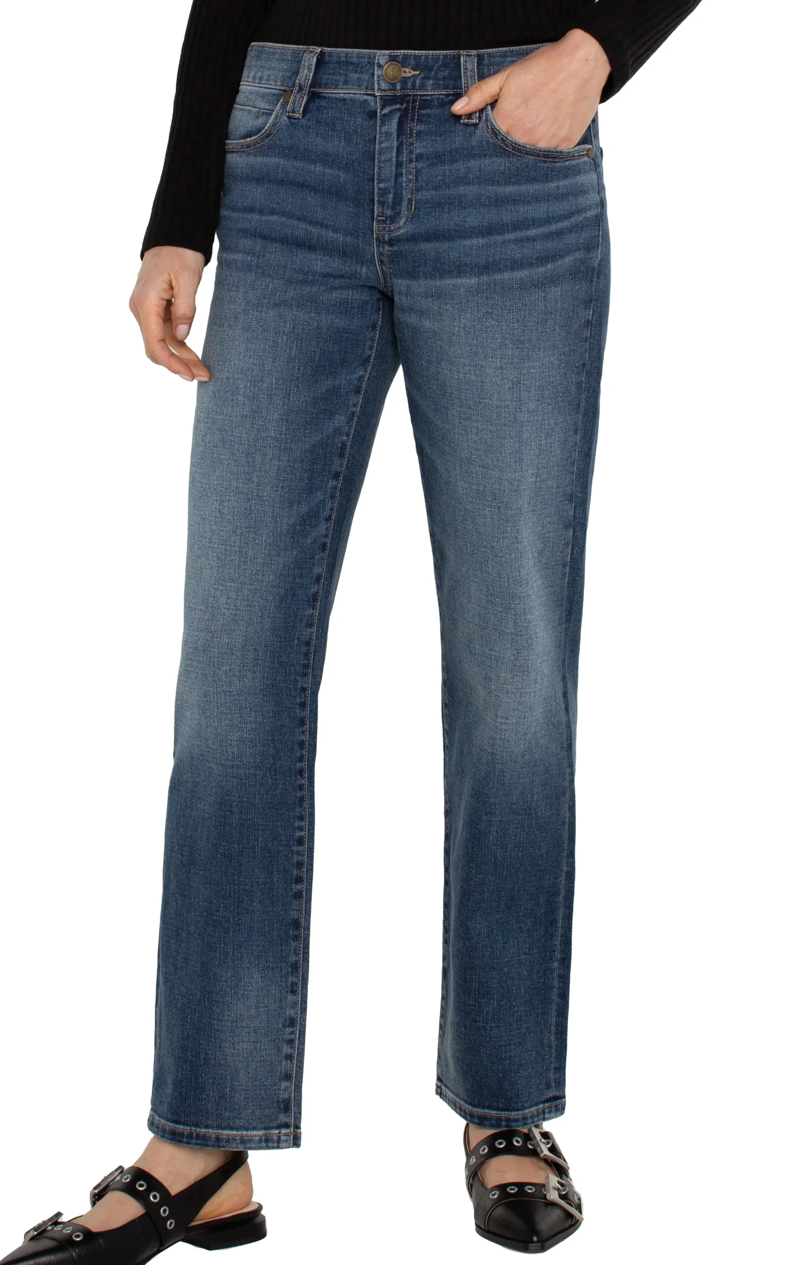Liverpool Los Angeles Jeans|Straight-KENNEDY STRAIGHT Morgancity