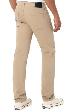 Liverpool Los Angeles Colored Twills|Color Denim-KINGSTON MODERN STRAIGHT PEACHED COLORED TWILL Khaki