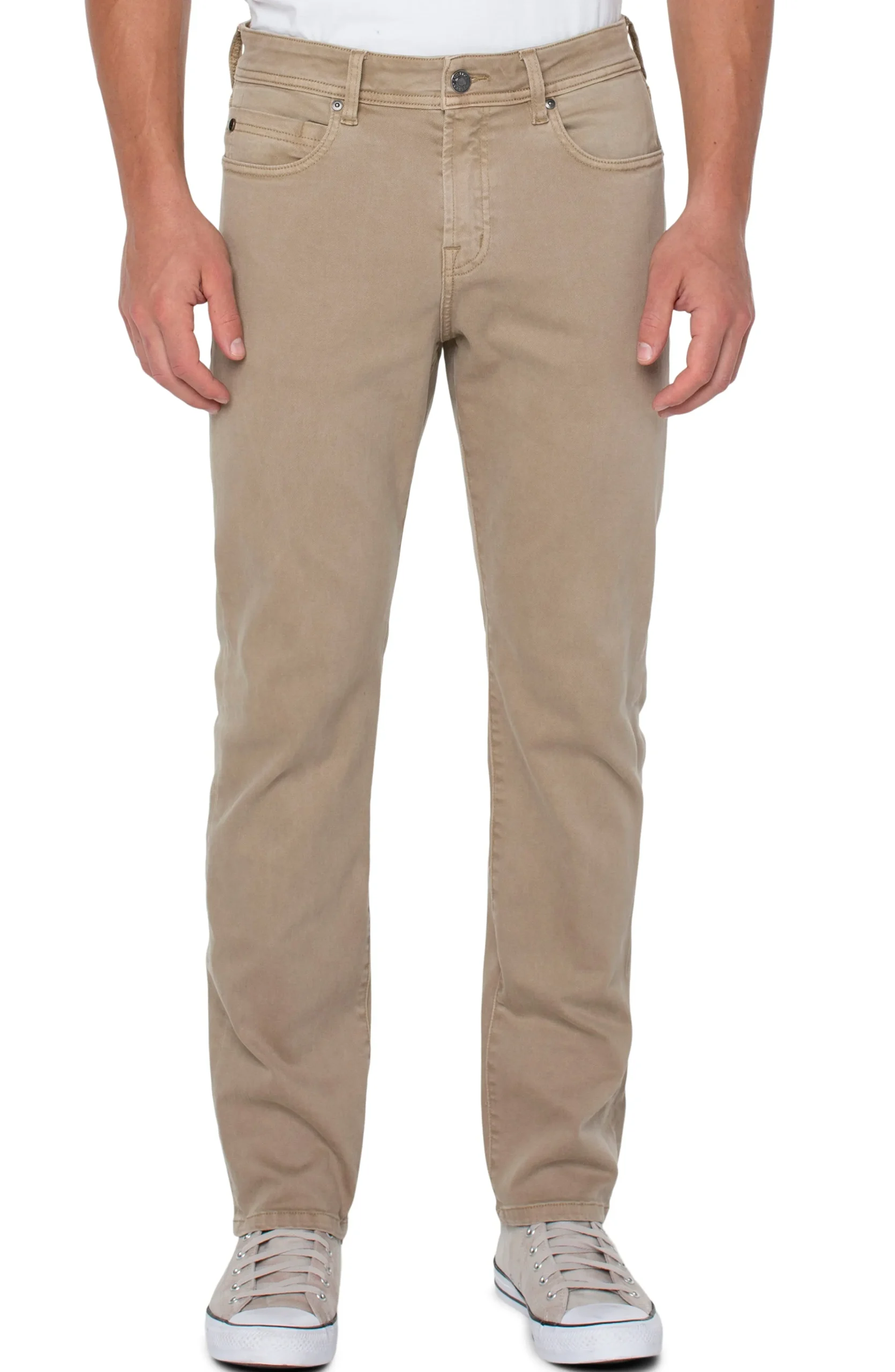 Liverpool Los Angeles Color Denim|Modern Straight-KINGSTON MODERN STRAIGHT COLORED DENIM Wheat