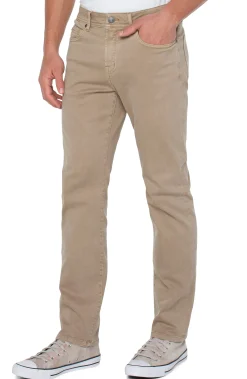 Liverpool Los Angeles Color Denim|Modern Straight-KINGSTON MODERN STRAIGHT COLORED DENIM Wheat