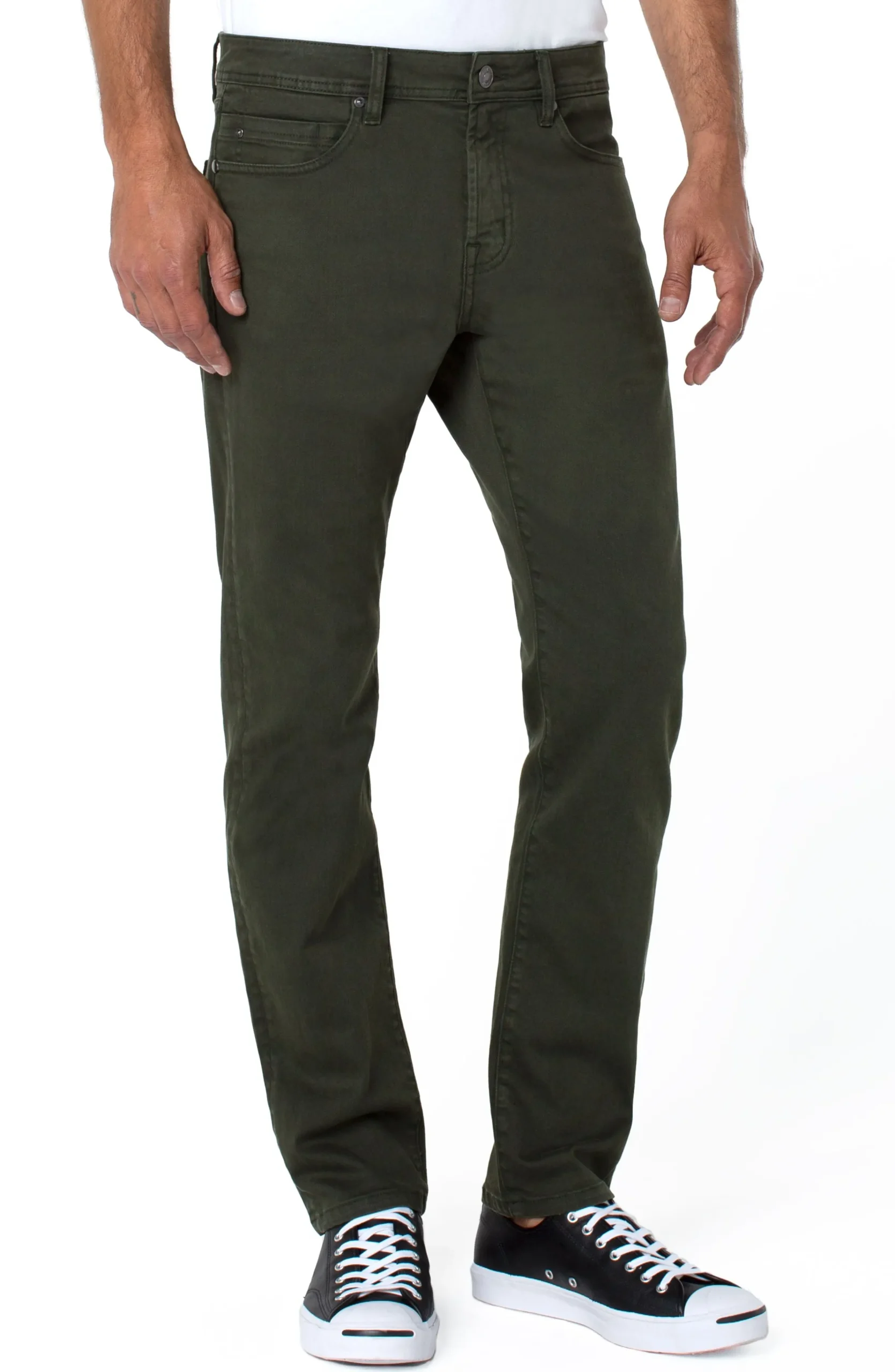Liverpool Los Angeles Color Denim|Modern Straight-KINGSTON MODERN STRAIGHT COLORED DENIM Pinegrove