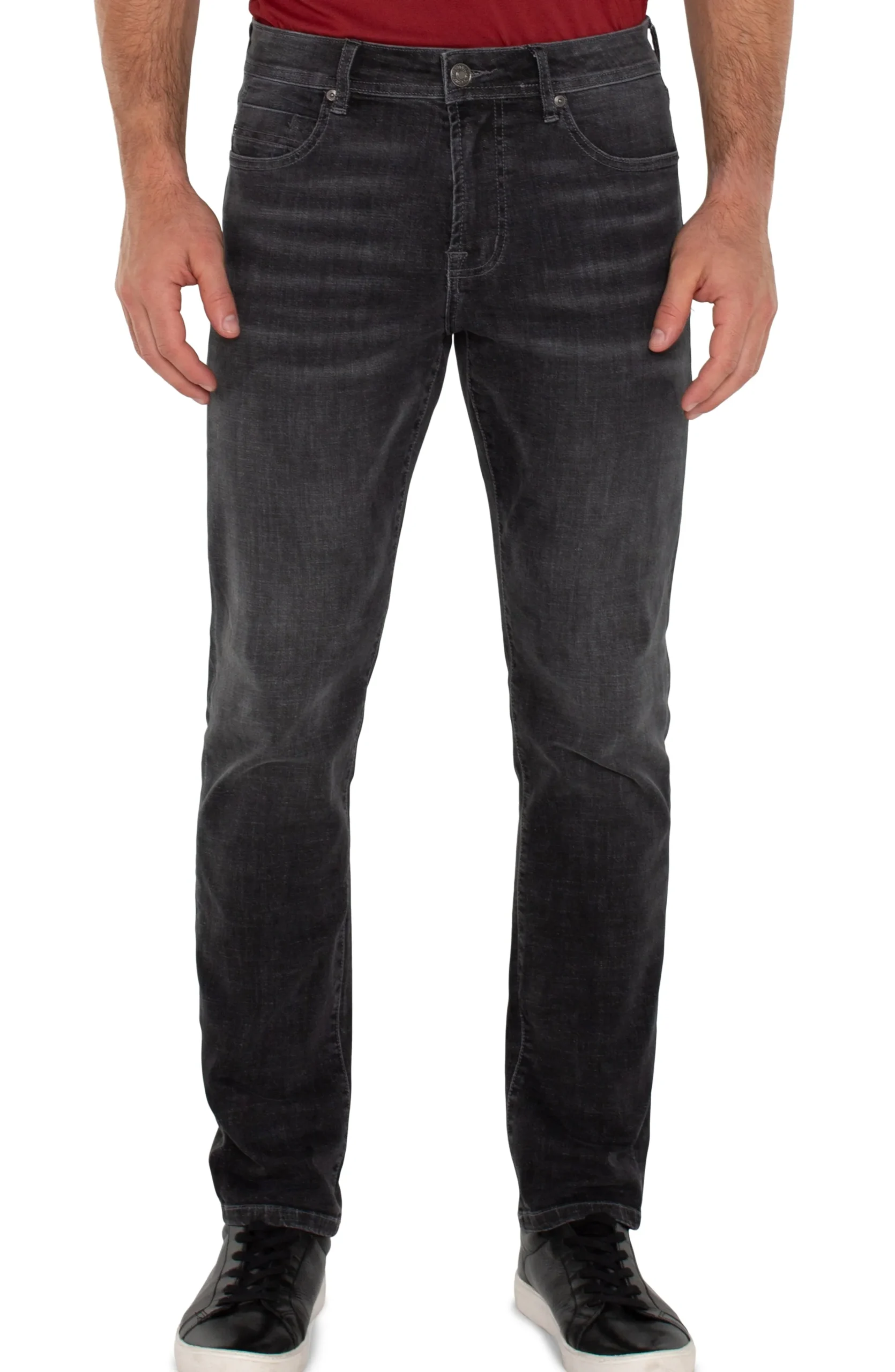 Liverpool Los Angeles Jeans|Modern Straight-KINGSTON MODERN STRAIGHT COMFORT STRETCH Coal
