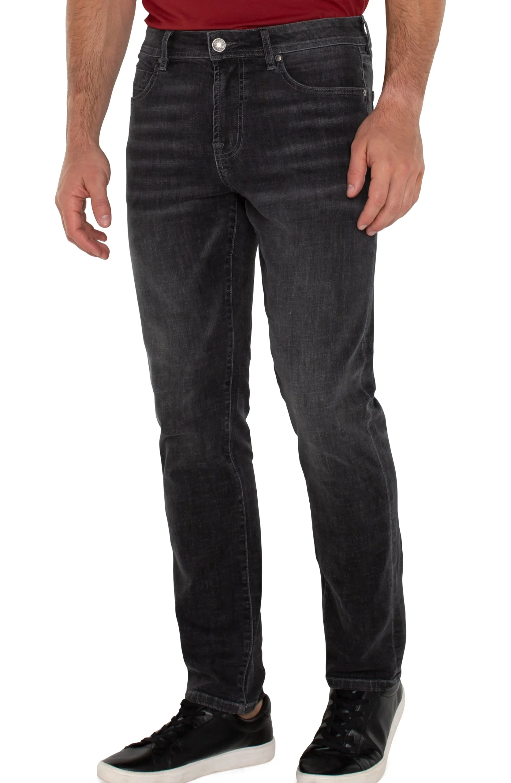 Liverpool Los Angeles Jeans|Modern Straight-KINGSTON MODERN STRAIGHT COMFORT STRETCH Coal