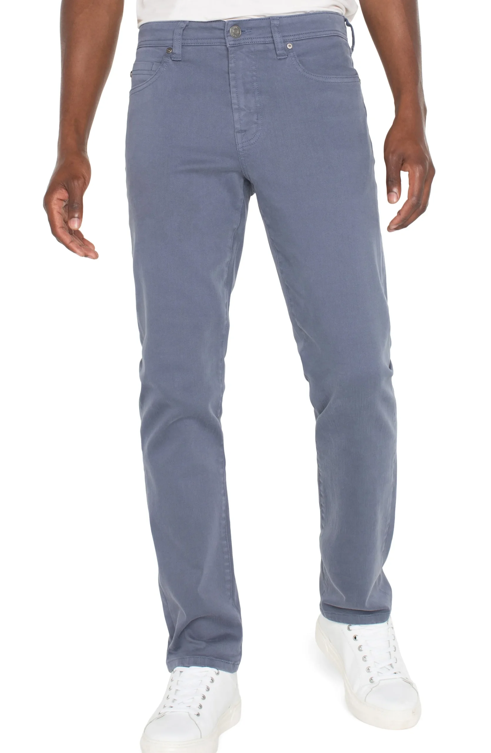 Liverpool Los Angeles Color Denim|Modern Straight-KINGSTON MODERN STRAIGHT COLORED DENIM Slateblue