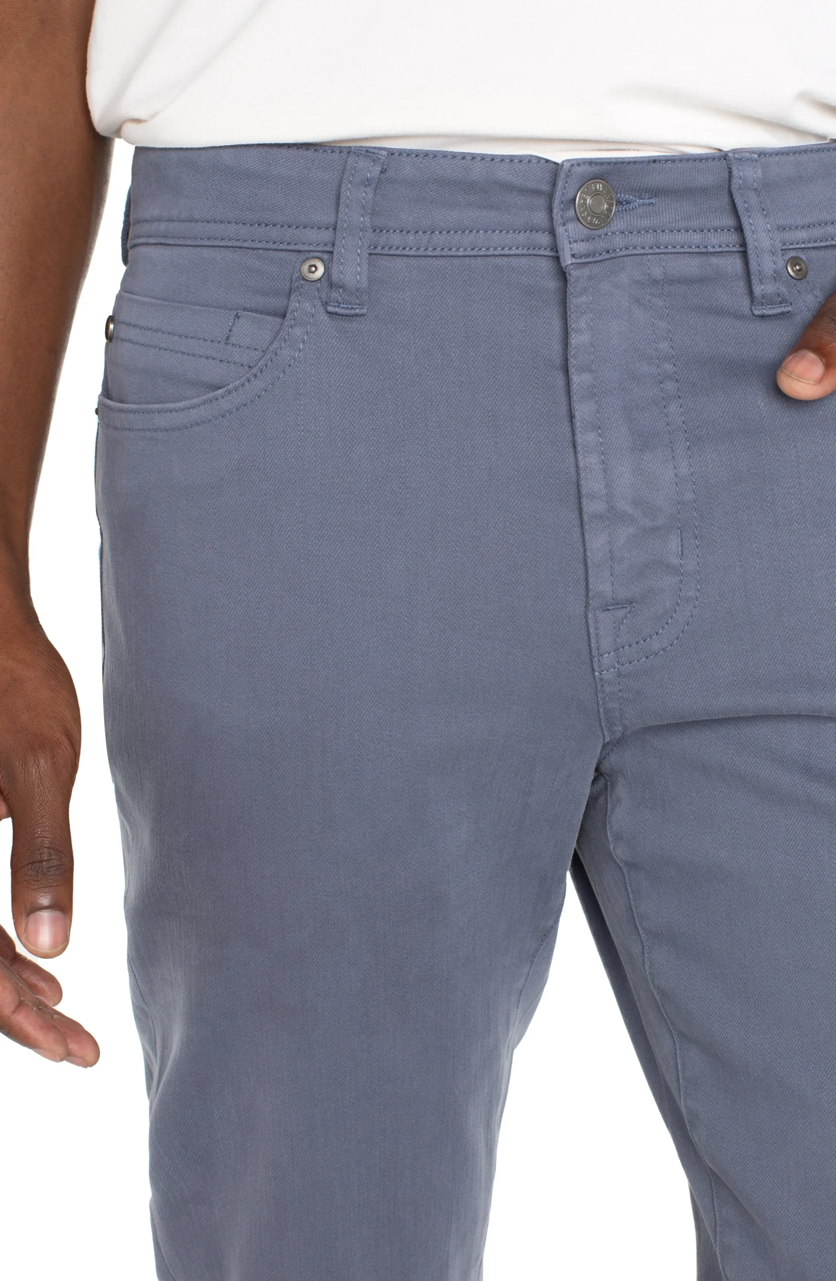 Liverpool Los Angeles Color Denim|Modern Straight-KINGSTON MODERN STRAIGHT COLORED DENIM Slateblue
