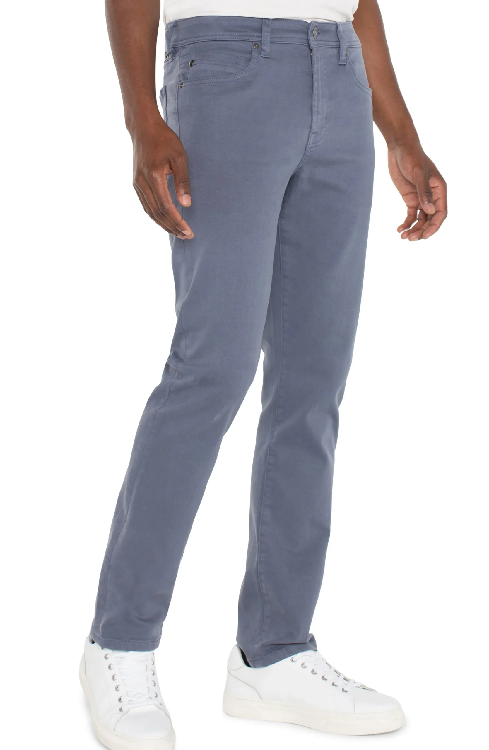 Liverpool Los Angeles Color Denim|Modern Straight-KINGSTON MODERN STRAIGHT COLORED DENIM Slateblue