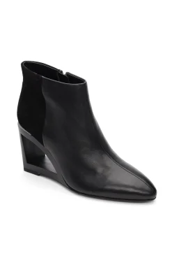 Liverpool Los Angeles Boots|Wedges & Espadrilles-LAX BOOTIE WITH CHOP OUT WEDGE Black