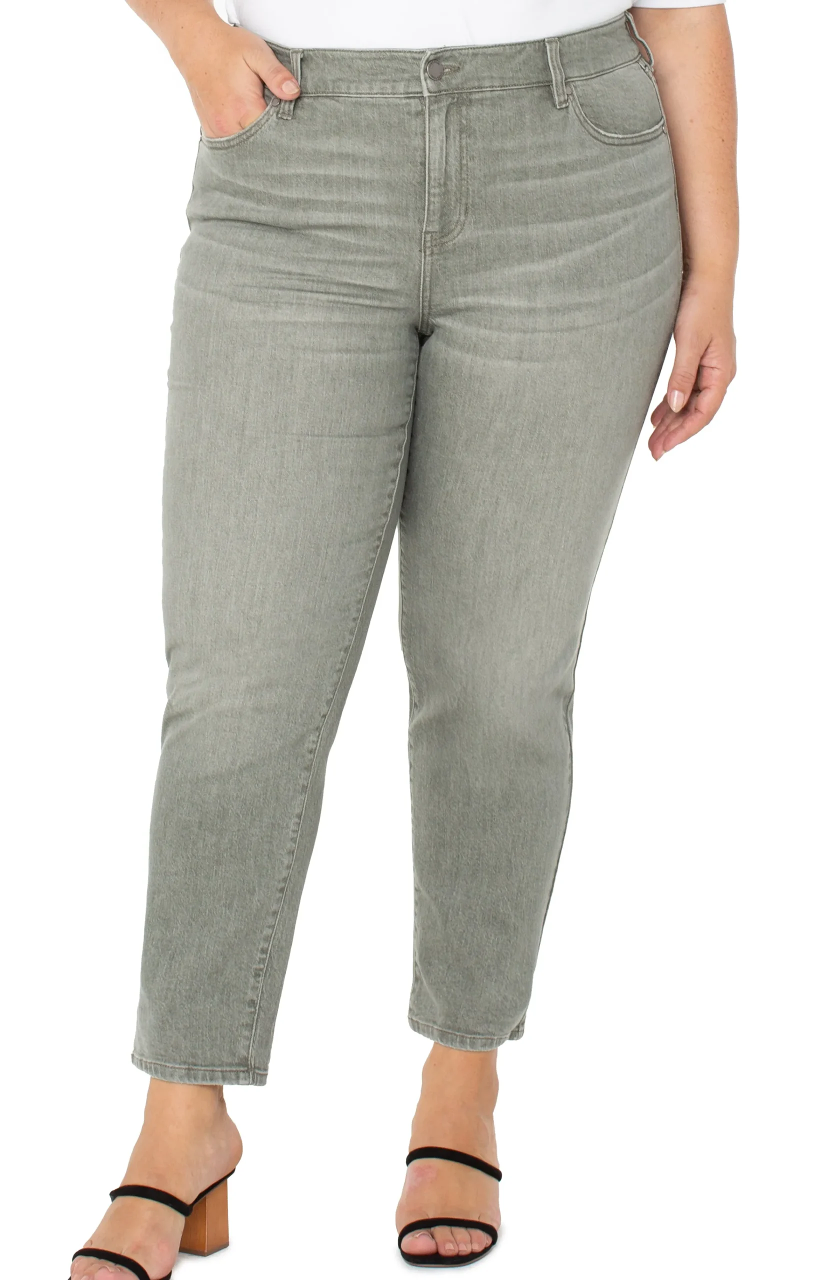 Liverpool Los Angeles Jeans-LIV NON-SKINNY SKINNY Vintagegreen
