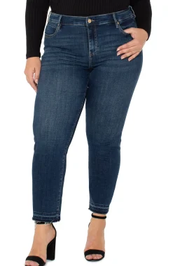 Liverpool Los Angeles Jeans-LIV NON-SKINNY SKINNY WITH LET DOWN HEM Albany
