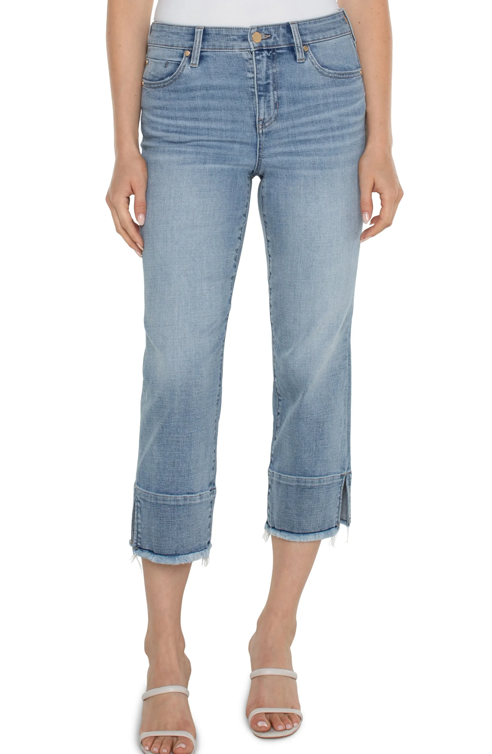 Liverpool Los Angeles Jeans|Slim-LIV NON-SKINNY SKINNY WITH DOUBLE FRAY HEM - ECO Wolfbrook