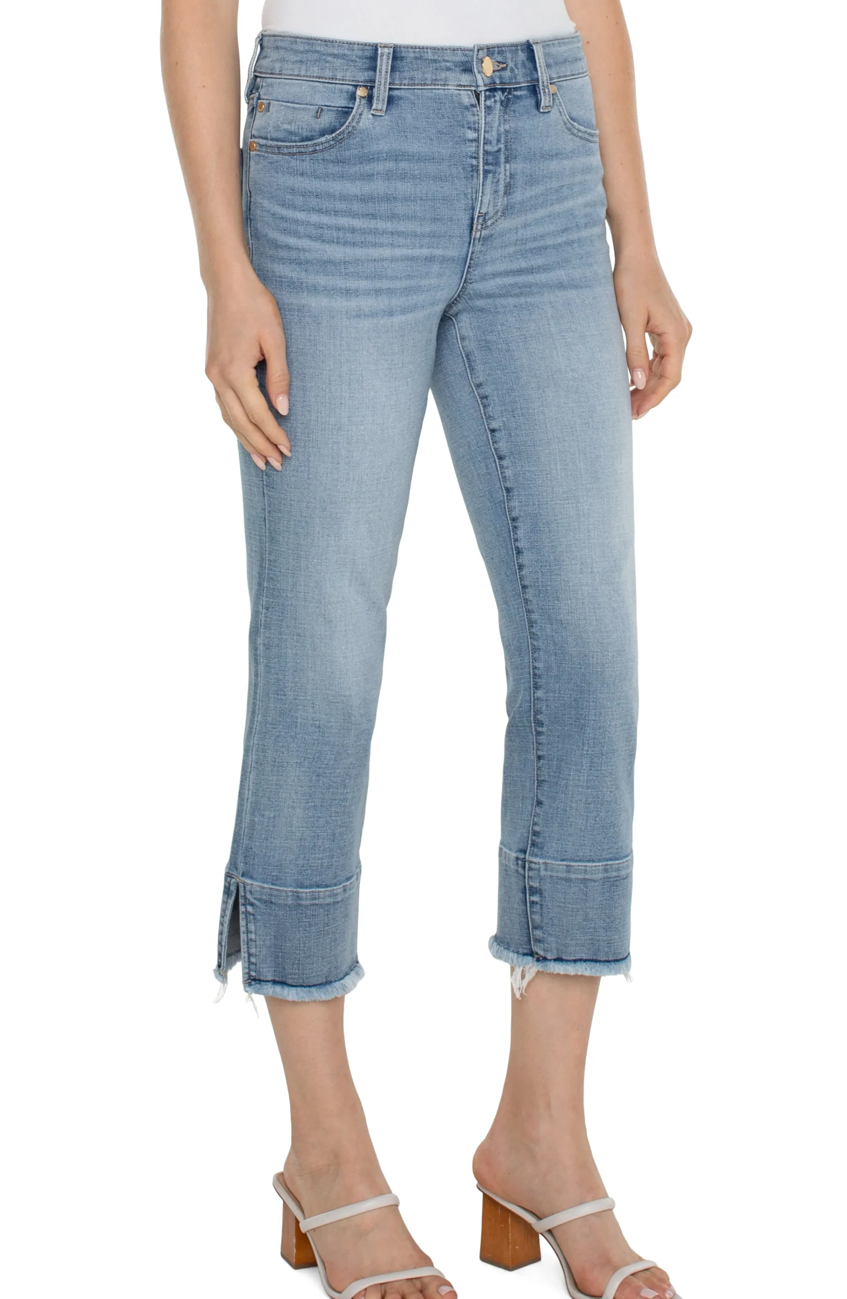 Liverpool Los Angeles Jeans|Slim-LIV NON-SKINNY SKINNY WITH DOUBLE FRAY HEM - ECO Wolfbrook
