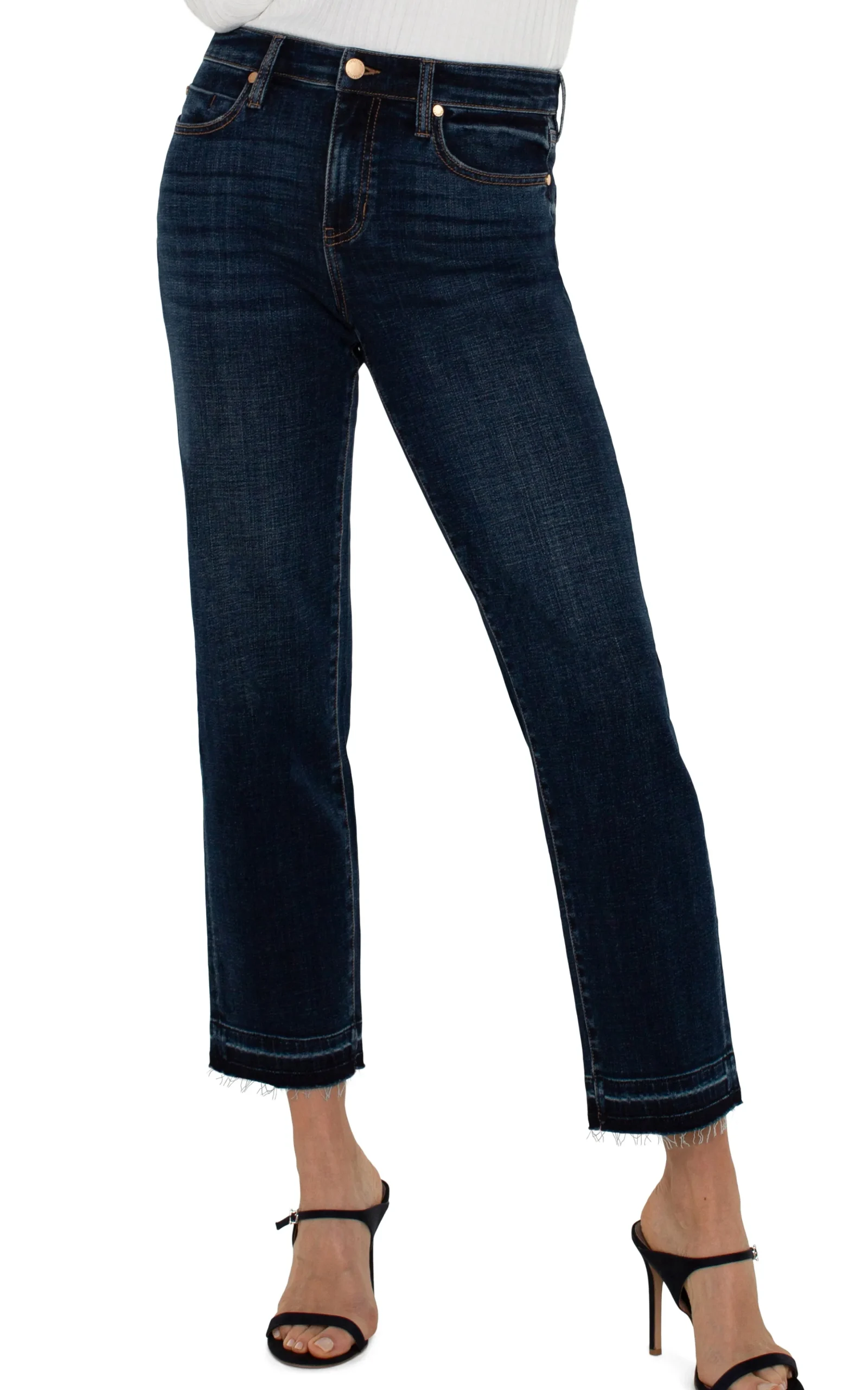Liverpool Los Angeles Jeans|Slim-LIV NON-SKINNY SKINNY WITH LET DOWN HEM - ECO Albany