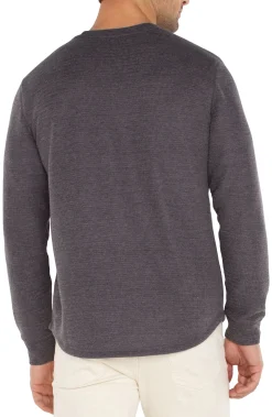 Liverpool Los Angeles Shirts-LONG SLEEVE CREW NECK Grey