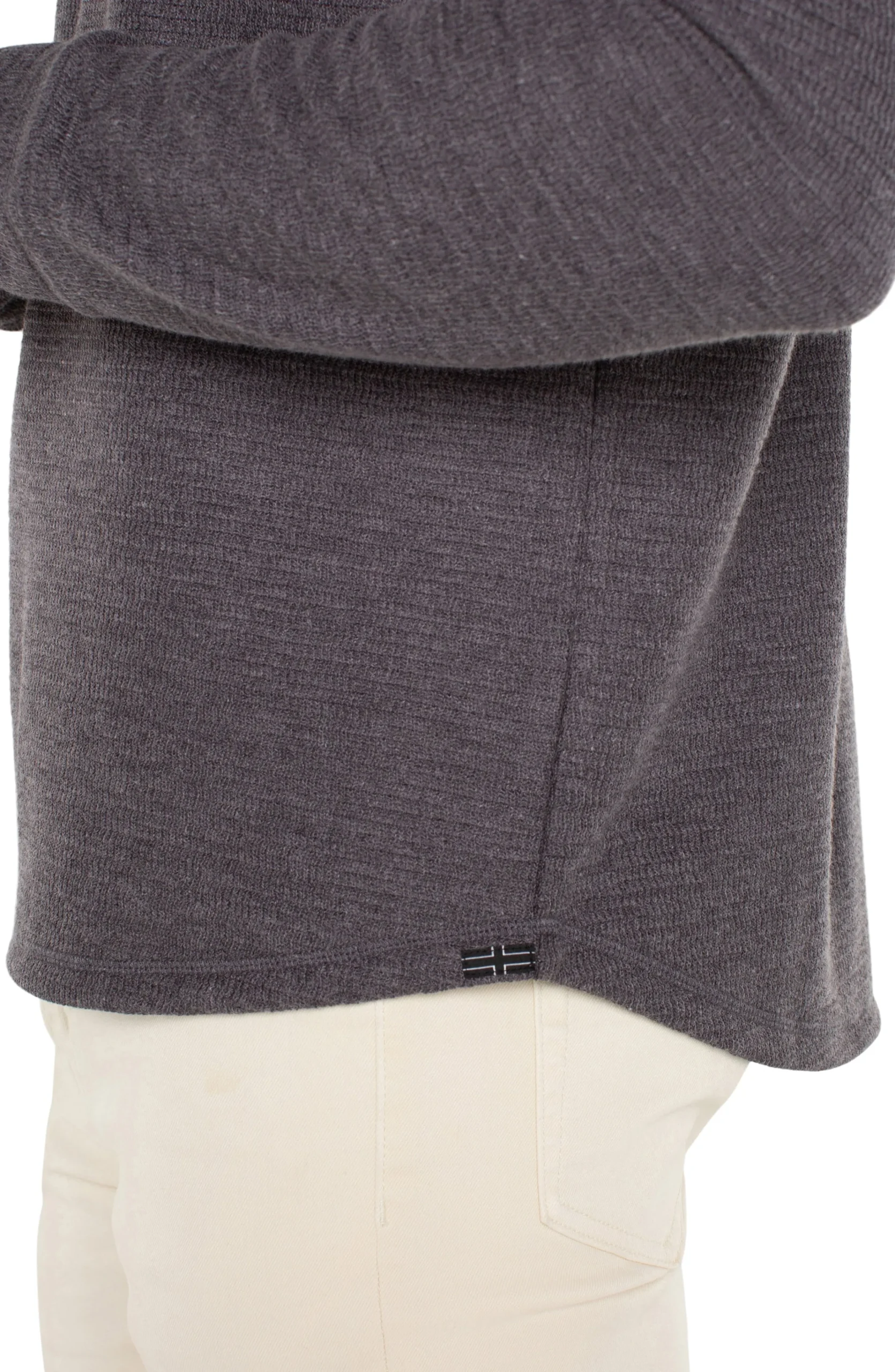Liverpool Los Angeles Shirts-LONG SLEEVE CREW NECK Grey