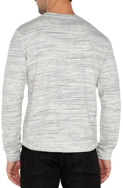 Liverpool Los Angeles Shirts|Tees-LONG SLEEVE CREW NECK Greywhitemulti