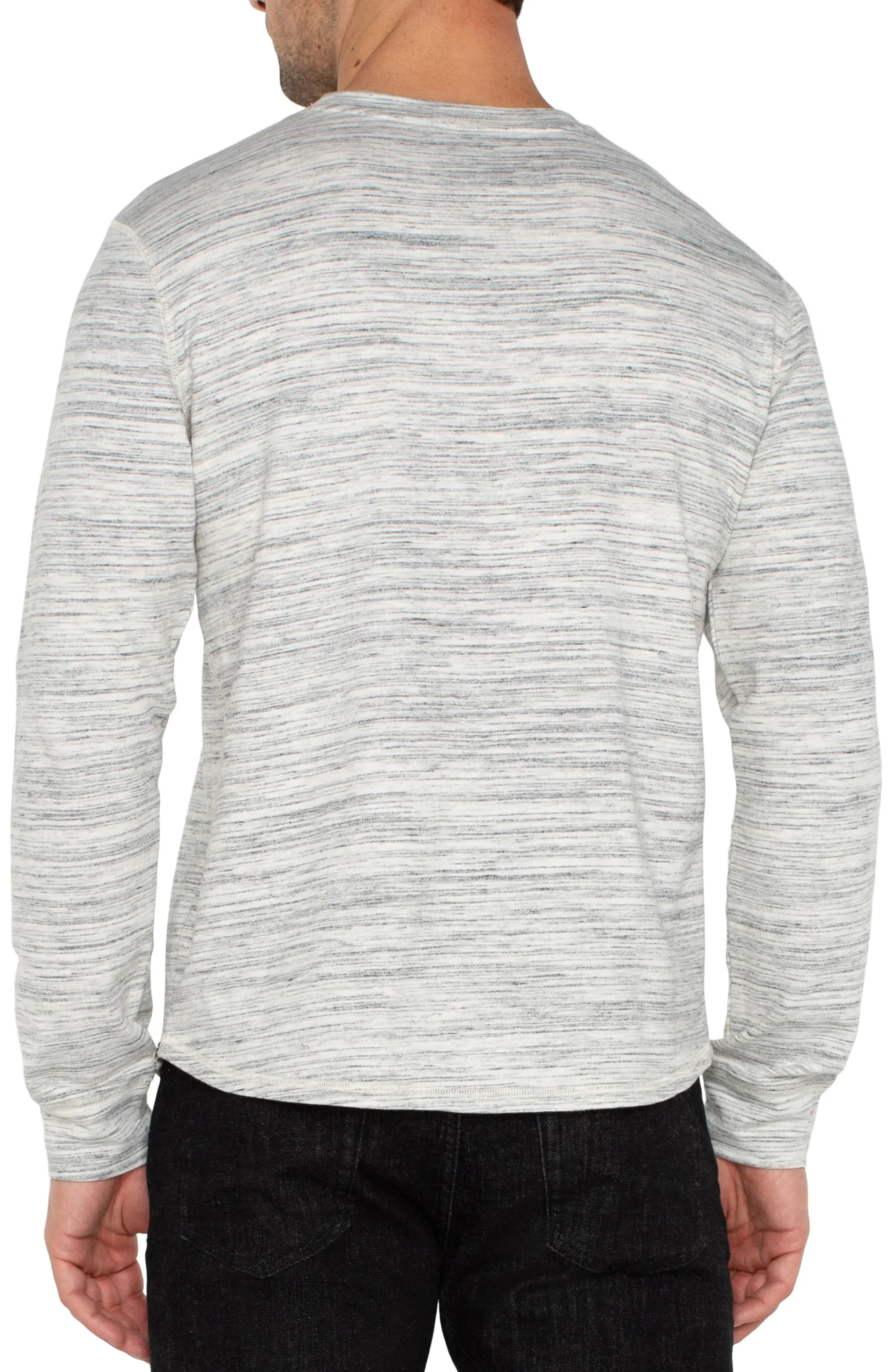 Liverpool Los Angeles Shirts|Tees-LONG SLEEVE CREW NECK Greywhitemulti