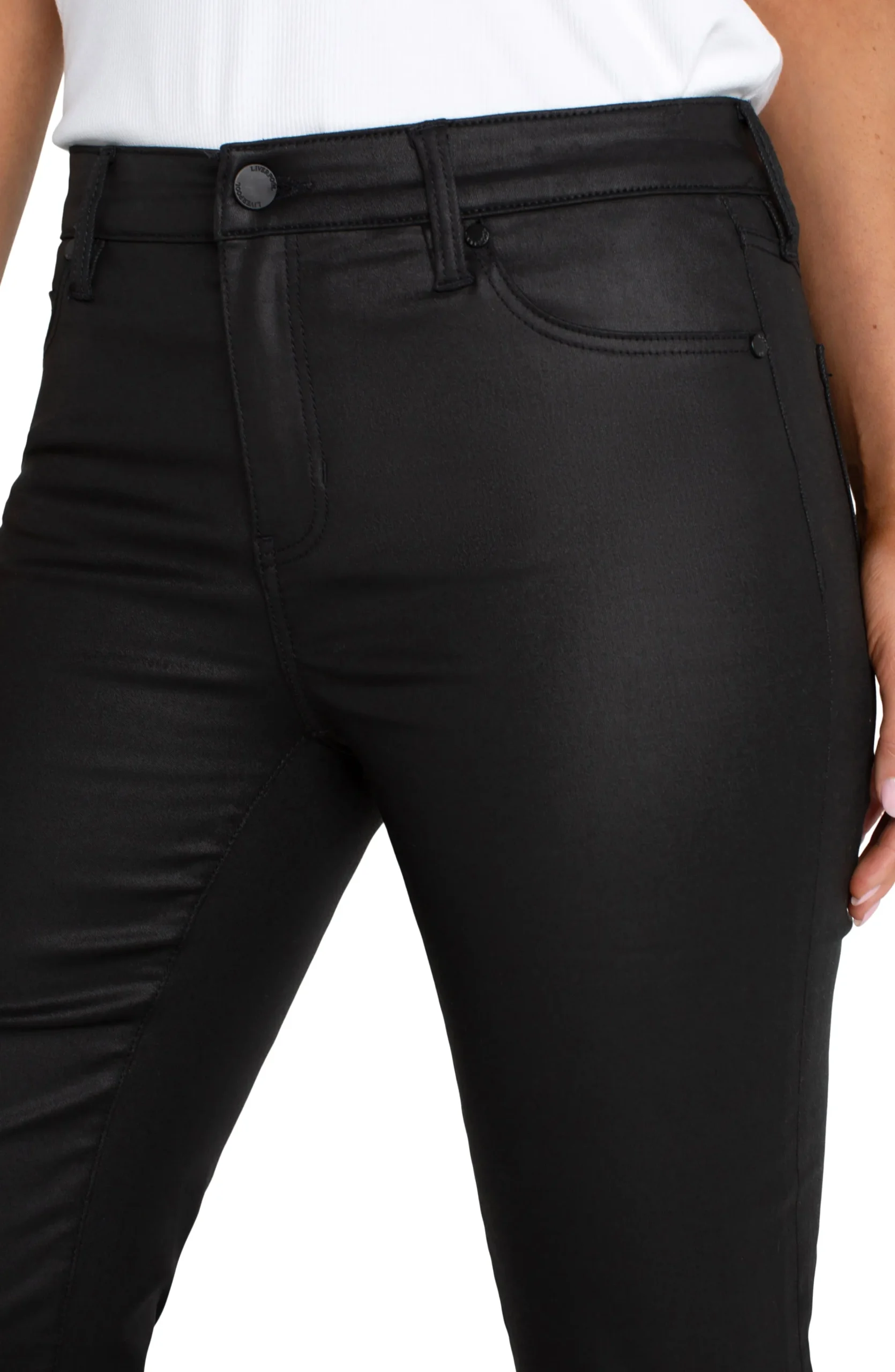 Liverpool Los Angeles Jeans|Bootcut & Flares-LUCY BOOTCUT Coatedblack