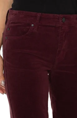 Liverpool Los Angeles Jeans|Boyfriend & Girlfriend-MARLEY GIRLFRIEND CUFFED CORDUROY Blackberry