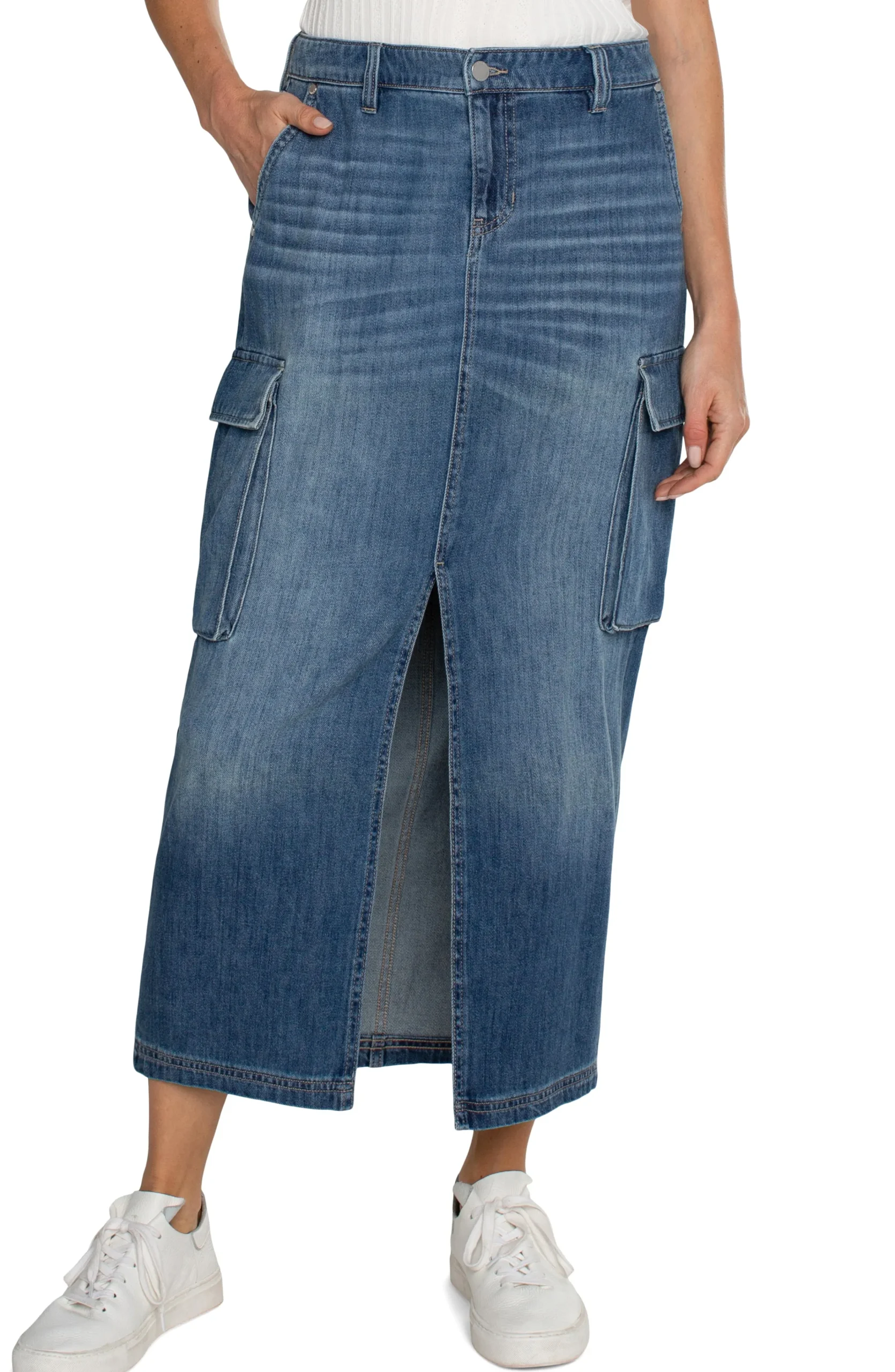 Liverpool Los Angeles Skirts|Skirts-MAXI ECO CARGO SKIRT Willowglen