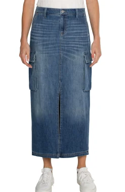 Liverpool Los Angeles Skirts|Skirts-MAXI ECO CARGO SKIRT Willowglen