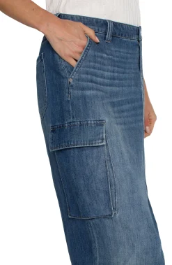 Liverpool Los Angeles Skirts|Skirts-MAXI ECO CARGO SKIRT Willowglen