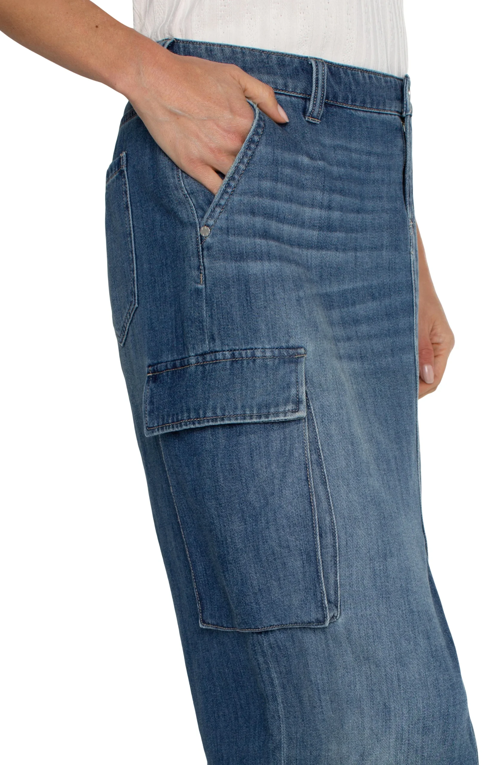 Liverpool Los Angeles Skirts|Skirts-MAXI ECO CARGO SKIRT Willowglen